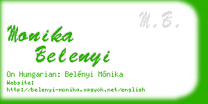 monika belenyi business card